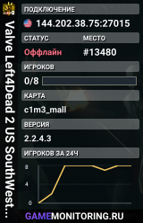 Valve Left4Dead 2 US SouthWest Server (srcds2001-lax5.379.107)