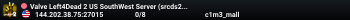 Valve Left4Dead 2 US SouthWest Server (srcds2001-lax5.379.107)