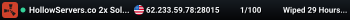 HollowServers.co 2x Solo/Duo/Trio/Quad | 50% Upkeep | Shared BP