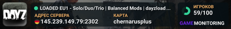 LOADED EU1 - Solo/Duo/Trio | Balanced Mods | dayzloaded.gg