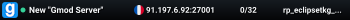 New "Gmod Server"