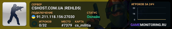 CSHOST.COM.UA |REHLDS|