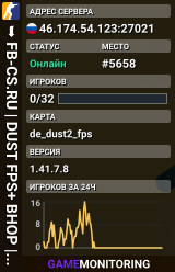 ➥███ FB-CS.RU | DUST FPS+ BHOP | AntiCheat