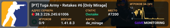 [PT] Tuga Army • Retakes #6 [Only Mirage]