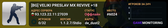[BG]  VELIKI PRESLAV MX REVIVE +18