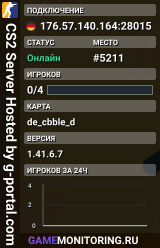 CS2 Server Hosted by g-portal.com