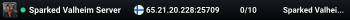 Sparked Valheim Server