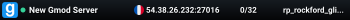 New Gmod Server