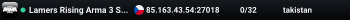 Lamers Rising Arma 3 Server