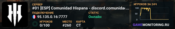 #01 [ESP] Comunidad Hispana - discord.comunidadhll.es - Spa Onl