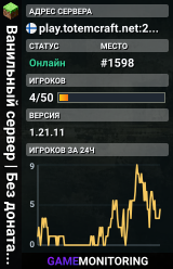 Ванильный сервер | Без доната | Без вайпов