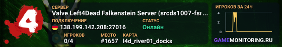 Valve Left4Dead Falkenstein Server (srcds1007-fsn-hetz.421.2)