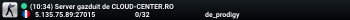 (10:04) Server gazduit de CLOUD-CENTER.RO