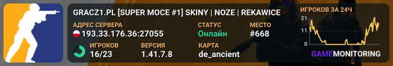 GRACZ1.PL [SUPER MOCE #1] SKINY | NOZE | REKAWICE