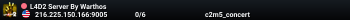 L4D2 Server By Warthos