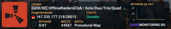 [GER/DE] OfflineRaidersClub | Solo/Duo/Trio/Quad | Monthly