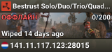 Bestrust Solo/Duo/Trio/Quad 3x US Monthly | JUST FULLWIPED 02.0