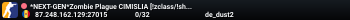 *NEXT-GEN*Zombie Plague CIMISLIA [!zclass/!shop/!guns/!lm/!tur]