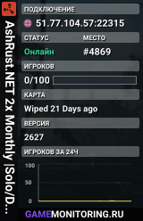 AshRust.NET 2x Monthly |Solo/Duo/Trio| 50% Upkeep |No BP Wipe