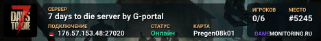 7 days to die server by G-portal