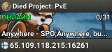 Died Project: PvE