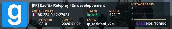 [FR] 🚀 EzoNix Roleplay | En developpement