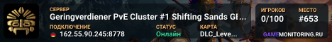 Geringverdiener PvE Cluster #1 Shifting Sands GER/ENG