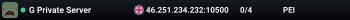 G Private Server