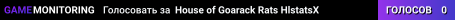 House of Goarack Rats HlstatsX