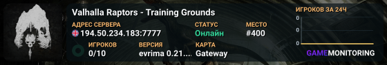 Valhalla Raptors - Training Grounds