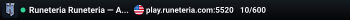 Runeteria §aRuneteria — §6Adventure awaits!§r §bjoin.runeteria.com
