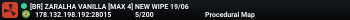 [BR] ZARALHA VANILLA [MAX 4] NEW WIPE 19/06