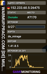 WARMUP.PRACC.COM [DE] MULTI-CFG DM !skins !fps ✦ DEATHMATCH