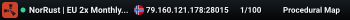 NorRust | EU 2x Monthly | Solo/Duo/Trio | Skills Mini Events