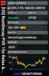[US] RustDecay PVE 15x Relax & Build - No Kill  No Raid