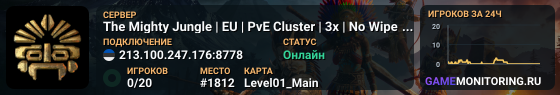 The Mighty Jungle | EU | PvE Cluster | 3x | No Wipe | 24/7 |