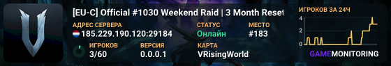 [EU-C] Official #1030 Weekend Raid | 3 Month Reset
