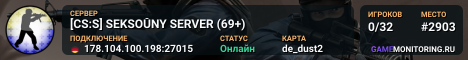[CS:S] SEKSOŬNY SERVER (69+)
