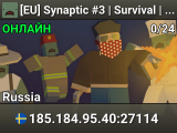 [EU] Synaptic #3 | Survival | 10X LOOT | SHOP / TP