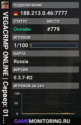 VEGACRMP ONLINE | Сервер: 01 | [X3 ДЕНЬ]