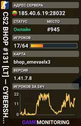 CS2 BHOP #131 [LT] — CYBERSHOKE.NET (TIER 1-2 - EASY, ONLY EM