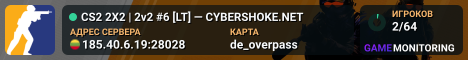 CS2 2X2 | 2v2 #6 [LT] — CYBERSHOKE.NET