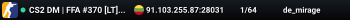 CS2 DM | FFA #370 [LT] — CYBERSHOKE.NET (PRO, RANK 6500+, ELO