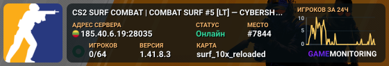 CS2 SURF COMBAT | COMBAT SURF #5 [LT] — CYBERSHOKE.NET