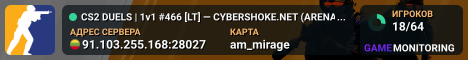 CS2 DUELS | 1v1 #466 [LT] — CYBERSHOKE.NET (ARENA MAPS)