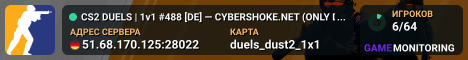 CS2 DUELS | 1v1 #488 [DE] — CYBERSHOKE.NET (ONLY DUST2)