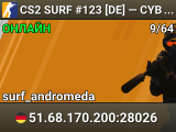 CS2 SURF #123 [DE] — CYBERSHOKE.NET (TIER 1-2 - EASY, ONLY AN