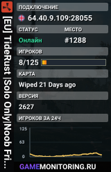 [EU] TideRust |Solo Only|Noob Friendly|Monthly|No BP Wipes