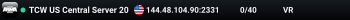 TCW US Central Server 20