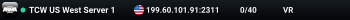 TCW US West Server 1
